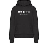 Merchcode Sweat 'Christmas Gifts Loading' gris foncé / noir / blanc, Taille 146-152