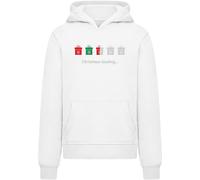 Merchcode Sweat 'Christmas Gifts Loading' gris / vert / rouge / blanc, Taille 146-152