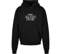 Merchcode Sweat-shirt 'All Eyez On Me' beige / noir, Taille 4XL