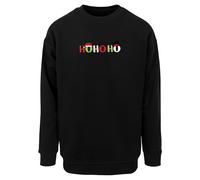 Merchcode Sweat-shirt 'Christmas Ho Ho Ho' vert clair / rouge / noir, Taille M