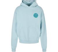 Merchcode Sweat-shirt 'Dance Under Stars' bleu clair / pétrole / orange / rose, Taille XS