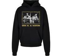 Merchcode Sweat-shirt 'Eric B & Rakim - Group Frame' sable / gris clair / noir, Taille 4XL