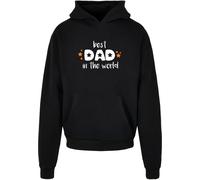 Merchcode Sweat-shirt 'Fathers Day - Best Dad In The World' rouge / noir / blanc, Taille XS