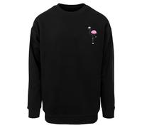 Merchcode Sweat-shirt 'Flamingo' rose / noir / blanc, Taille S