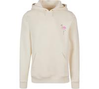 Merchcode Sweat-shirt 'Flamingo' sable / gris foncé / rose, Taille M