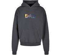 Merchcode Sweat-shirt 'For The Best Dad' bleu / jaune / gris foncé, Taille XL