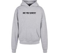 Merchcode Sweat-shirt 'Halloween - Are You Scared' gris / noir, Taille XXL