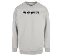 Merchcode Sweat-shirt 'Halloween - Are You Scared' pierre / noir, Taille S