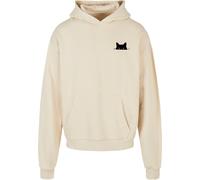 Merchcode Sweat-shirt 'Halloween - Cat' sable / noir, Taille L
