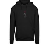 Merchcode Sweat-shirt 'Heart' rouge / noir / blanc, Taille XL