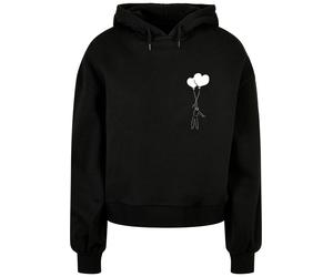Merchcode Sweat-shirt 'Love In The Air' noir / blanc, Taille XL