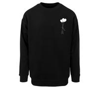 Merchcode Sweat-shirt 'Love In The Air' noir / blanc, Taille XXXL