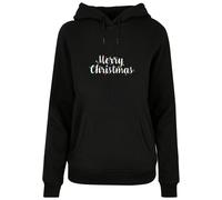 Merchcode Sweat-shirt 'Merry Christmas Lights ' noir / blanc, Taille S