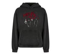 Merchcode Sweat-shirt 'Motley Crue' gris clair / rouge feu / noir, Taille XS