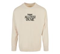 Merchcode T-Shirt '2Pac All Eyez On Me Tracklist Cut On' sable / noir, Taille S