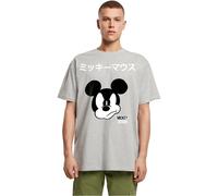 MERCHCODE Mc1525-Mickey Mouse Japanese Oversize T-Shirt pour Homme (1 pièce), Gris, XL