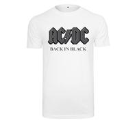 Mc Clothes Acdc Back In Black Short Sleeve T-shirt Blanc S Homme
