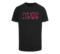 Merchcode T-Shirt 'ACDC' beige / rose / noir / blanc, Taille L