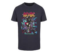 Merchcode T-Shirt 'ACDC - Blow Up Your Video Jump' bleu / marine / rouge / noir, Taille M