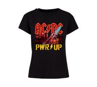 Merchcode T-shirt 'ACDC - PWRUP Stage Lights' jaune / rouge / noir, Taille M