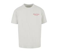 Merchcode T-Shirt 'Al Dente Per Favore' gris clair / rouge sang, Taille L