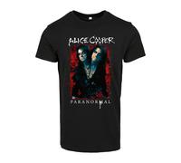 Merchcode T-Shirt 'Alice Cooper Paranormal' bleu / rouge / noir / blanc, Taille S