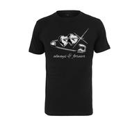 Merchcode T-shirt 'Always And Ever' gris / noir / blanc, Taille S