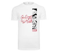 Merchcode T-Shirt 'Angry Hulk' rouge / noir / blanc, Taille XS
