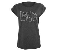 Mister Tee Tee Femmes Ladies Love Charcoal XL
