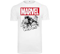 Merchcode T-shirt Avengers Smashing Hulk Tee White S