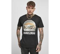 Merchcode T-Shirt Baby Yoda Mandalorian Logo Tee Black M