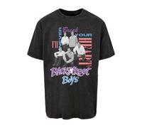 Merchcode T-Shirt 'Backstreet Boys - INBYH' bleu clair / anthracite / violet foncé / rouge clair, Taille 5XL