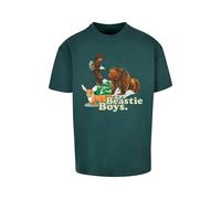 Merchcode T-Shirt 'Beastie Boys Animal' marron / jaune clair / vert foncé / orange foncé, Taille M