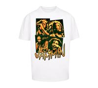 Merchcode T-Shirt 'Bob Marley Jammin' jaune / noir / blanc, Taille XXXL