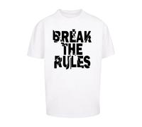 Merchcode T-Shirt 'Break The Rules 2' noir / blanc, Taille S