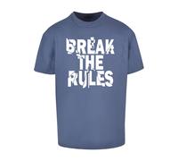 Merchcode T-Shirt 'Break The Rules 2' opal / blanc, Taille XL
