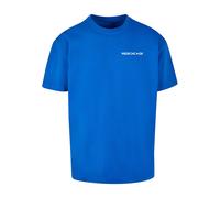 Merchcode T-Shirt 'Break The Rules' bleu cobalt / blanc, Taille XXL