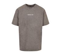 Merchcode T-Shirt 'Break The Rules' gris / blanc, Taille XS