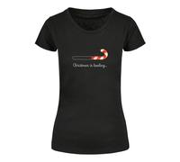 Merchcode T-shirt 'Christmas Loading' rouge / noir / blanc, Taille L
