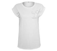 Mister Tee Femmes T-shirt Ladies Cocktail O'Clock T-Shirt Round Neck White S