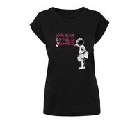 Merchcode T-shirt 'Dream Big' rouge / noir / blanc, Taille M