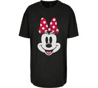 MERCHCODE Mc887-ladies Disney 100 Minnie Smiles Tee T-Shirt, Noir, M Femmes