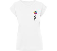 Merchcode T-shirt femme Ladies Girl Floating Away White XL