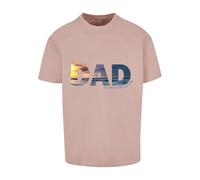 Merchcode T-Shirt 'For The Best Dad' mélange de couleurs / rose foncé, Taille XL