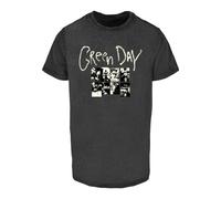 Merchcode T-Shirt 'Green Day Collage' noir / blanc, Taille XL