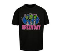 Merchcode T-Shirt 'Green Day Zombie' bleu / vert / rose / noir, Taille S