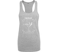 Merchcode T-shirt gris chiné / blanc, Taille XL