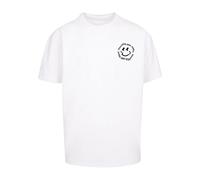Merchcode T-Shirt 'Halloween - Haunted and Happy' noir / blanc, Taille L