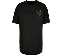 Merchcode T-shirt 'Hugs & Love - Love Ballon' noir / blanc, Taille M