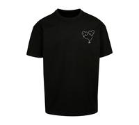 Mc Clothes Hugs & Love Love Ballon Heavy Oversized Short Sleeve T-shirt Noir M Homme